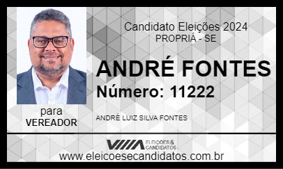 Candidato ANDRÉ FONTES 2024 - PROPRIÁ - Eleições