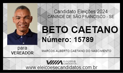 Candidato BETO CAETANO 2024 - CANINDÉ DE SÃO FRANCISCO - Eleições