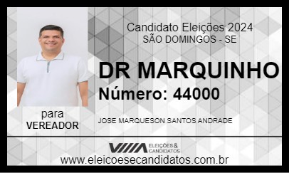 Candidato DR MARQUINHO 2024 - SÃO DOMINGOS - Eleições