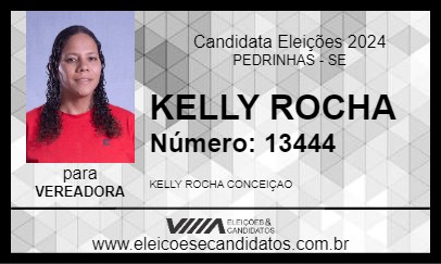 Candidato KELLY ROCHA 2024 - PEDRINHAS - Eleições