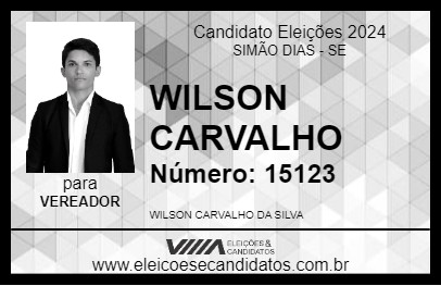 Candidato WILSON CARVALHO 2024 - SIMÃO DIAS - Eleições