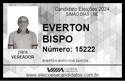 Candidato EVERTON BISPO 2024 - SIMÃO DIAS - Eleições