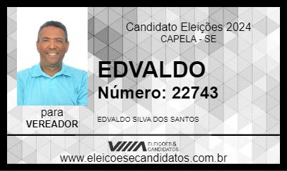 Candidato EDVALDO 2024 - CAPELA - Eleições