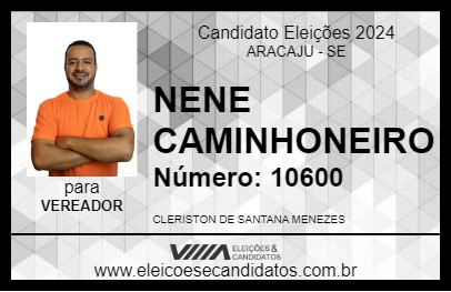 Candidato NENÊ CAMINHONEIRO 2024 - ARACAJU - Eleições