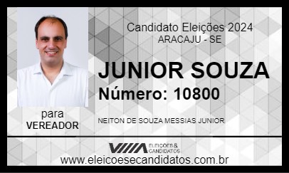 Candidato JUNIOR SOUZA 2024 - ARACAJU - Eleições