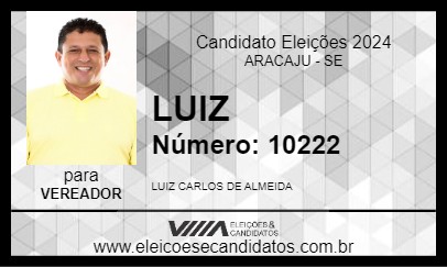 Candidato LUIZ 2024 - ARACAJU - Eleições