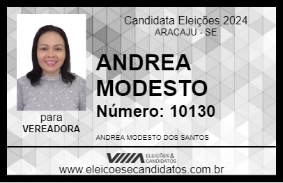 Candidato ANDREA MODESTO 2024 - ARACAJU - Eleições