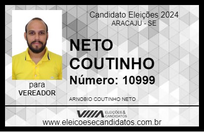 Candidato NETO COUTINHO 2024 - ARACAJU - Eleições