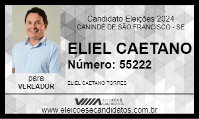 Candidato ELIEL TORRES 2024 - CANINDÉ DE SÃO FRANCISCO - Eleições