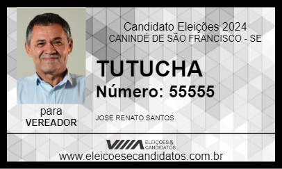 Candidato TUTUCHA 2024 - CANINDÉ DE SÃO FRANCISCO - Eleições