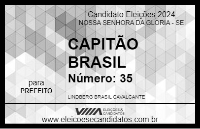 Candidato CAPITÃO BRASIL 2024 - NOSSA SENHORA DA GLÓRIA - Eleições