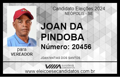 Candidato JOAN DA PINDOBA 2024 - NEÓPOLIS - Eleições