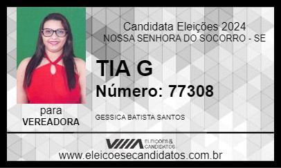 Candidato TIA G 2024 - NOSSA SENHORA DO SOCORRO - Eleições