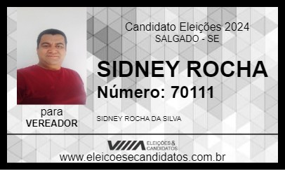 Candidato SIDNEY ROCHA 2024 - SALGADO - Eleições