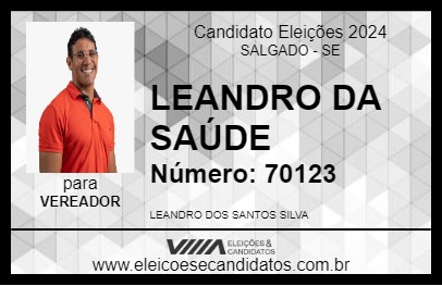 Candidato LEANDRO DA SAÚDE 2024 - SALGADO - Eleições