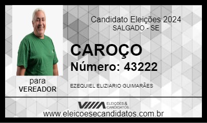 Candidato CAROÇO 2024 - SALGADO - Eleições