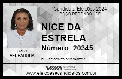 Candidato NICE DA ESTRELA 2024 - POÇO REDONDO - Eleições