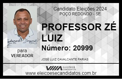 Candidato PROFESSOR ZÉ LUIZ 2024 - POÇO REDONDO - Eleições