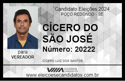 Candidato CÍCERO DO SÃO JOSÉ 2024 - POÇO REDONDO - Eleições