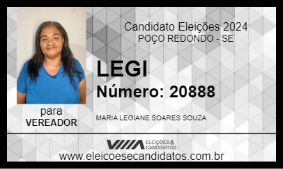 Candidato LEGI 2024 - POÇO REDONDO - Eleições