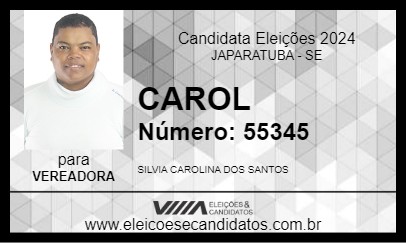 Candidato CAROL 2024 - JAPARATUBA - Eleições