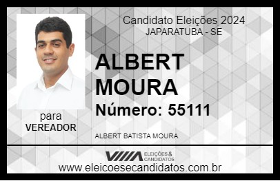 Candidato ALBERT MOURA 2024 - JAPARATUBA - Eleições