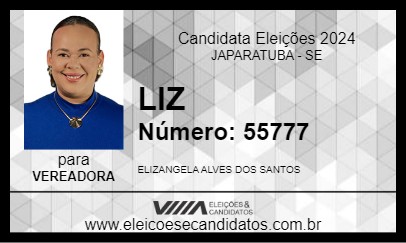 Candidato LIZ 2024 - JAPARATUBA - Eleições