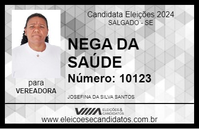 Candidato NEGA DA SAÚDE 2024 - SALGADO - Eleições