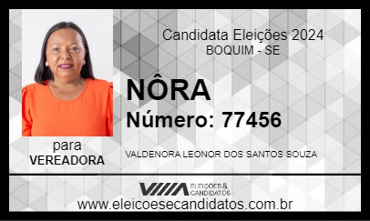 Candidato NÔRA 2024 - BOQUIM - Eleições