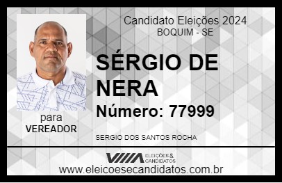 Candidato SÉRGIO DE NERA 2024 - BOQUIM - Eleições