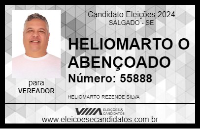 Candidato HELIOMARTO O ABENÇOADO 2024 - SALGADO - Eleições