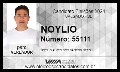 Candidato NOYLIO 2024 - SALGADO - Eleições