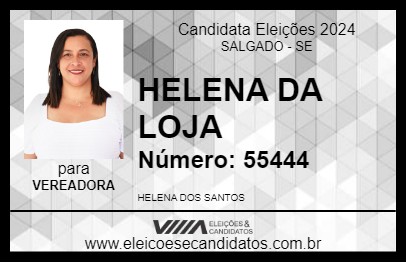 Candidato HELENA DA LOJA 2024 - SALGADO - Eleições