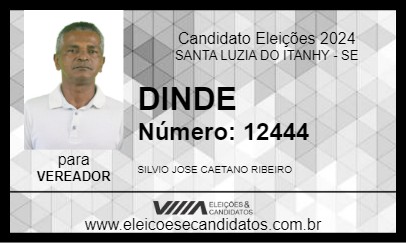 Candidato DINDE 2024 - SANTA LUZIA DO ITANHY - Eleições