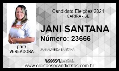 Candidato JANI SANTANA 2024 - CARIRA - Eleições