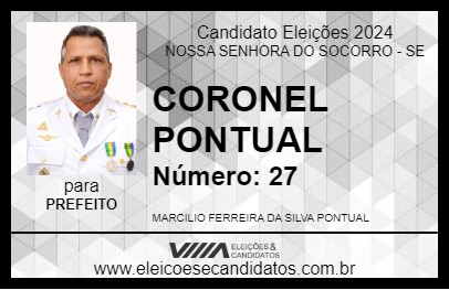 Candidato CORONEL PONTUAL 2024 - NOSSA SENHORA DO SOCORRO - Eleições