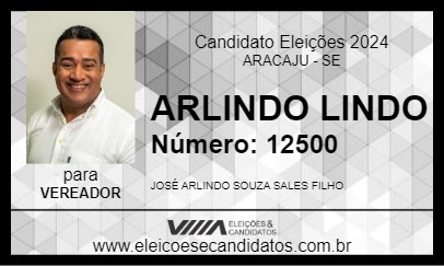 Candidato ARLINDO LINDO 2024 - ARACAJU - Eleições