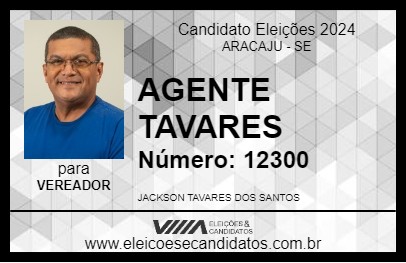 Candidato AGENTE TAVARES 2024 - ARACAJU - Eleições