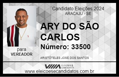 Candidato ARY DO SÃO CARLOS 2024 - ARACAJU - Eleições