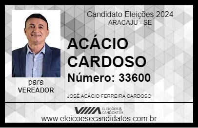 Candidato ACÁCIO CARDOSO 2024 - ARACAJU - Eleições