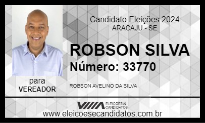 Candidato ROBSON SILVA 2024 - ARACAJU - Eleições