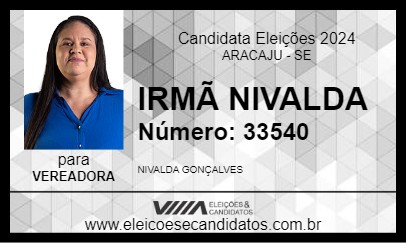 Candidato IRMÃ NIVALDA 2024 - ARACAJU - Eleições