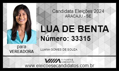 Candidato LUA DE BENTA 2024 - ARACAJU - Eleições