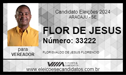 Candidato FLOR DE JESUS 2024 - ARACAJU - Eleições