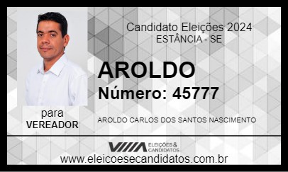 Candidato AROLDO 2024 - ESTÂNCIA - Eleições