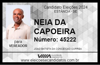 Candidato NEIA DA CAPOEIRA 2024 - ESTÂNCIA - Eleições