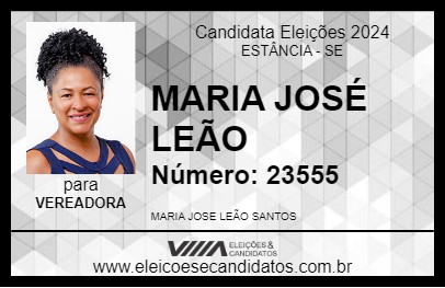 Candidato MARIA JOSÉ LEÃO 2024 - ESTÂNCIA - Eleições