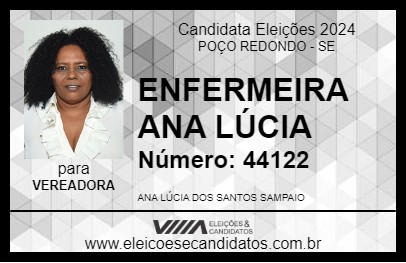 Candidato ENFERMEIRA ANA LÚCIA 2024 - POÇO REDONDO - Eleições