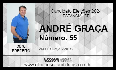 Candidato ANDRÉ GRAÇA 2024 - ESTÂNCIA - Eleições