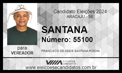 Candidato SANTANA 2024 - ARACAJU - Eleições